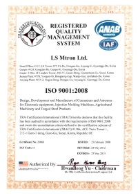 Сертификат ISO9001:2008